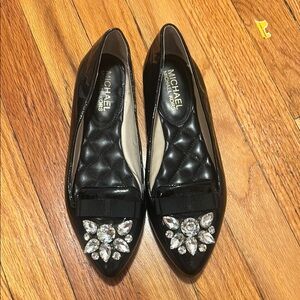 Michael Kors Black Embellished Women's Flats